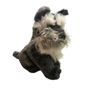 JC Penney Schnauzer Gray White Puppy Dog Plush JC Penny 14"